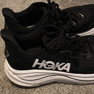 Hoka Clifton 10D and White Athletic Sneakers
